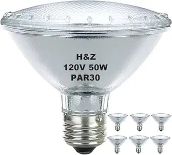 High Output Par30 Short Neck Halogen 50W Dimmable 3000K Lights
