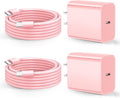 Fast Charge & Tangle-Free: Dayaoncy 20W Charger + 2x 10ft Cables