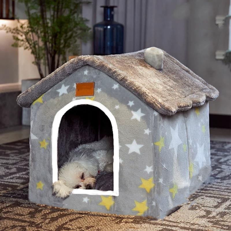 Scnbom Dog House Indoor Puppy Cave for Cats and Dogs