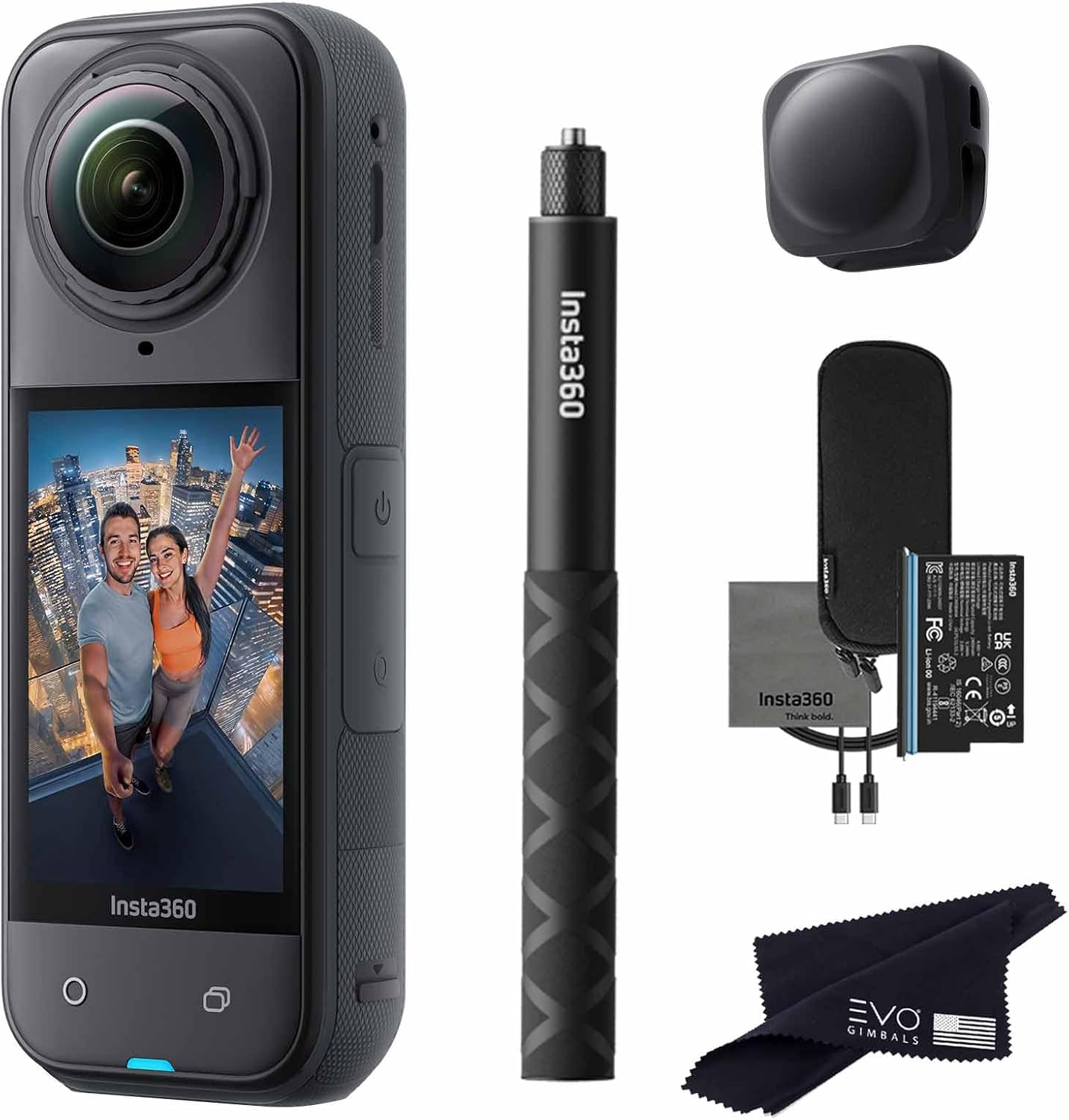 Insta360 X5 Basic Bundle: 8K Waterproof 360 Action Camera