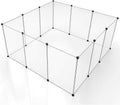 BRIAN & DANY Pet Dog Playpen - Clear Acrylic Indoor Fence