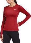 BALEAF Women's Thermal Fleece Long Sleeve Running Top - Warm
