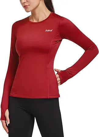 BALEAF Women's Thermal Fleece Tops for Cold Weather Running