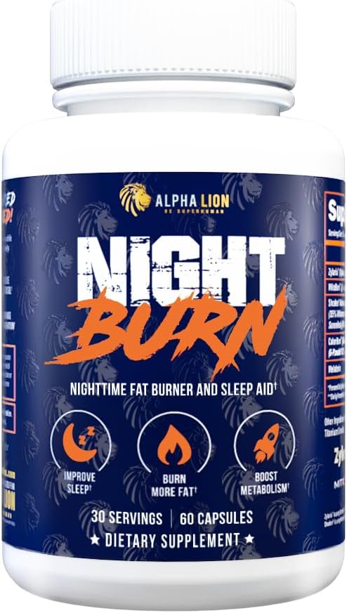 ALPHA LION Night Burn Metabolism Booster for Weight Loss and Muscle