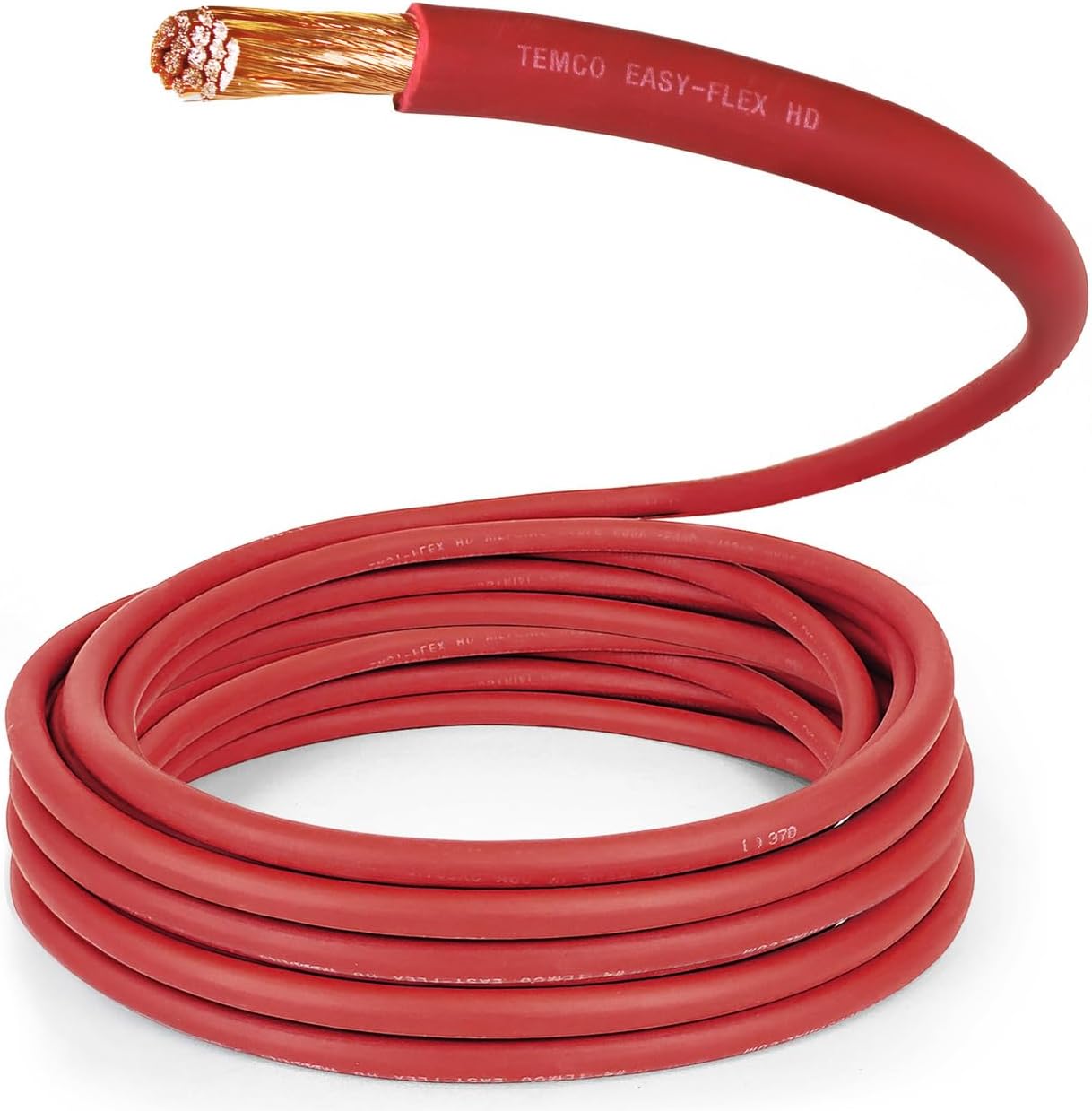 TEMCo 4/0 Gauge AWG 100 Ft Red Flexible Copper Welding Cable