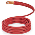 3/0 Gauge AWG 5 Ft Red Flexible Pure Copper Welding Cable - Heavy Duty