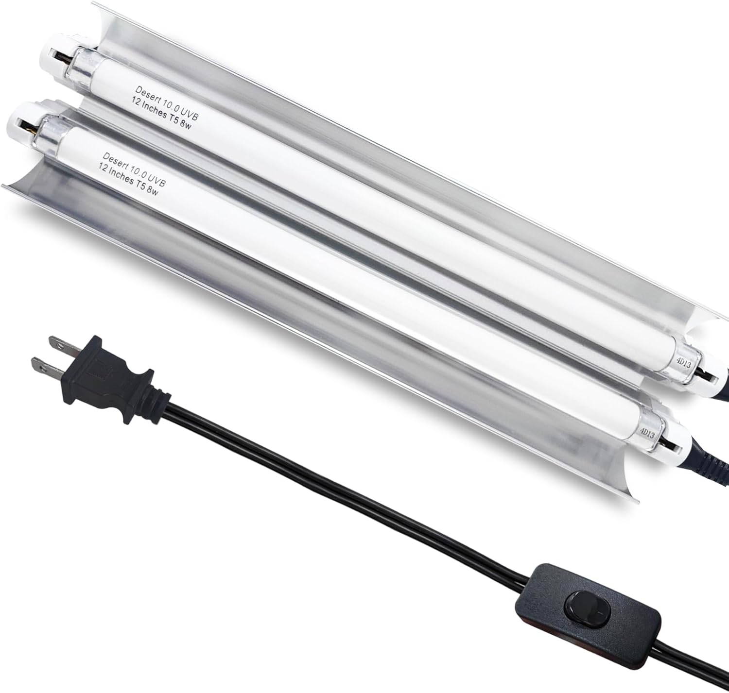 T5 Reptile Light Fixture Combo Kit for Healthy Reptiles