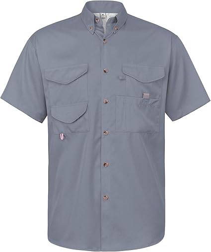 Alimens & Gentle Short Sleeve Fishing Shirt for Sun Protection