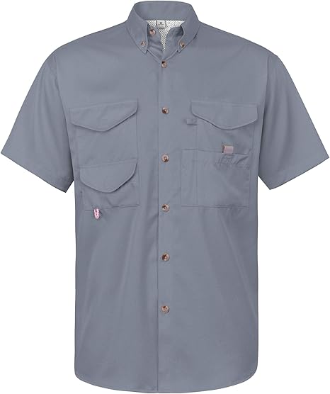 Alimens & Gentle Short Sleeve Fishing Shirt for Sun Protection