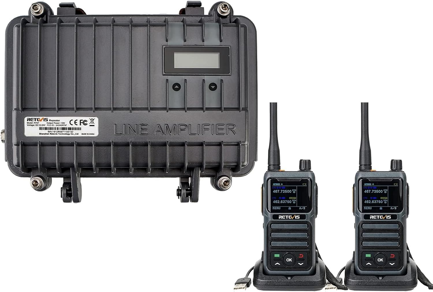Retevis RT97 GMRS Repeater Set for Long Range Communication