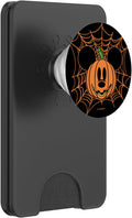 Disney Halloween Mickey Pumpkin Face Spider Web PopWallet for MagSafe
