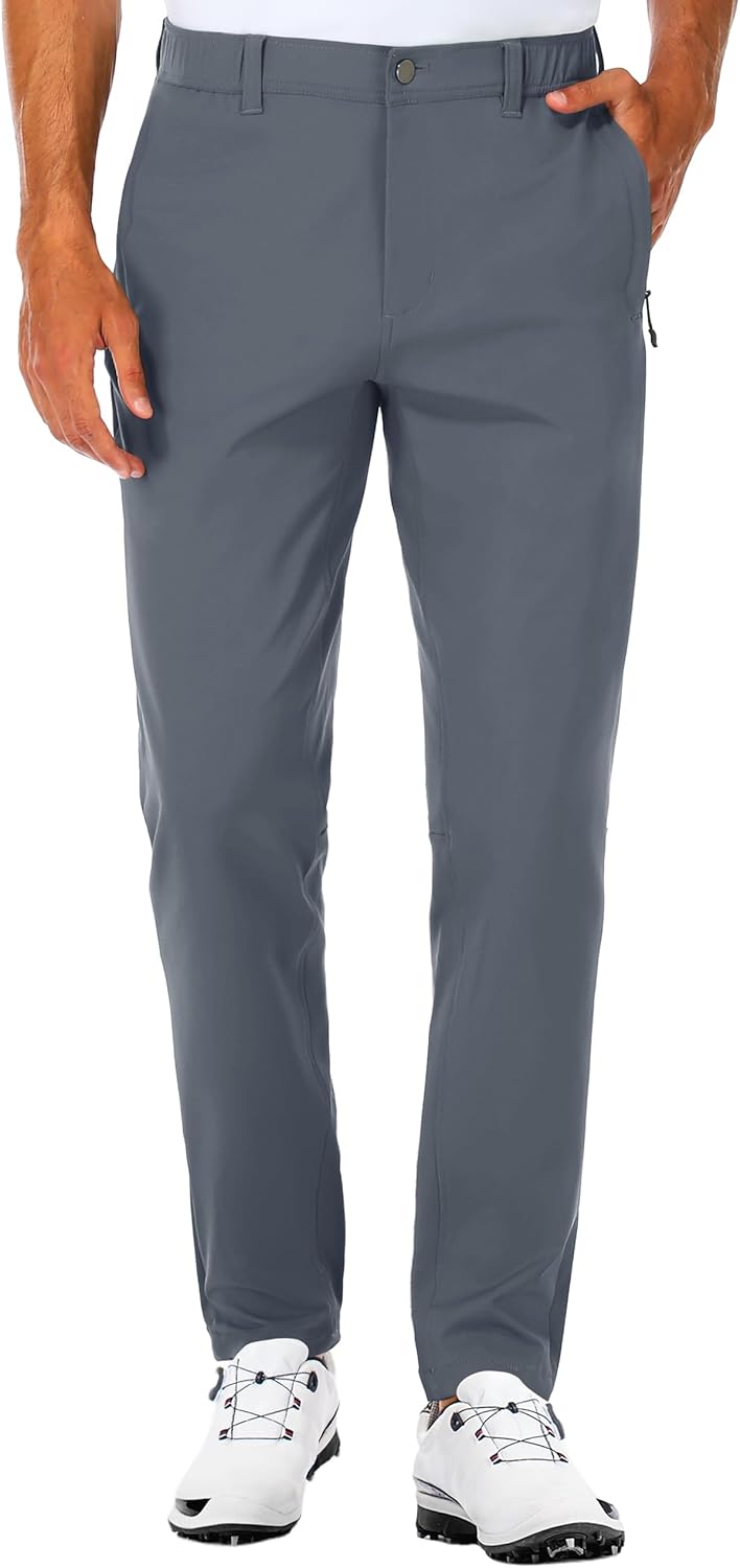 SPECIALMAGIC Golf Pants for Men - Slim Fit Stretch Tapered Design