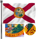Jayus Embroidered Double Sided Florida State Flag 3x5 ft - Heavy Duty