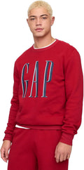 GAP Mens Logo Fleece Crew Sweatshirt for Men - Soft Everyday Layer