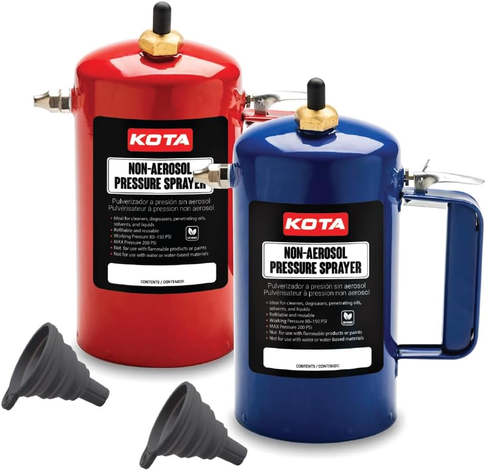 LAUCO Non Aerosol Pressure Sprayer for Oils and Solvents