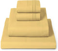 Full Sheet Set Yellow - Mellanni 4 PC Iconic Collection Bedding