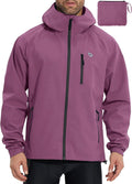 mens rain jacket waterproof windbreaker raincoat - packable