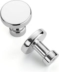 1-1/4 in Polished Chrome Cabinet Knobs 20 Pack - Durable Upgrade
