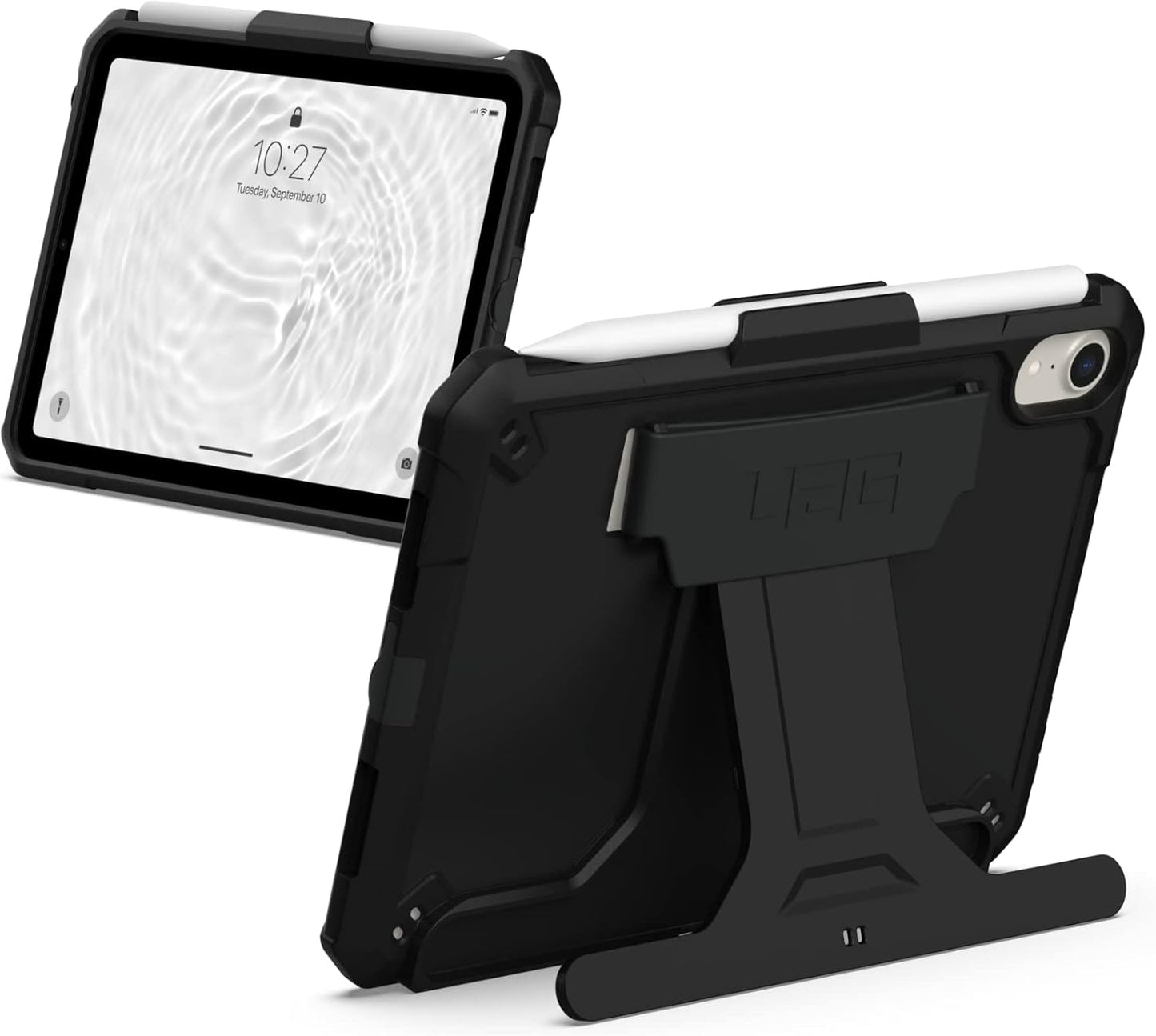 Rugged Impact-Resistant iPad Mini Case with Hand Strap & Kickstand
