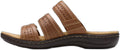 Clarks Women's Casual Sandal with Premium Leather and Comfort