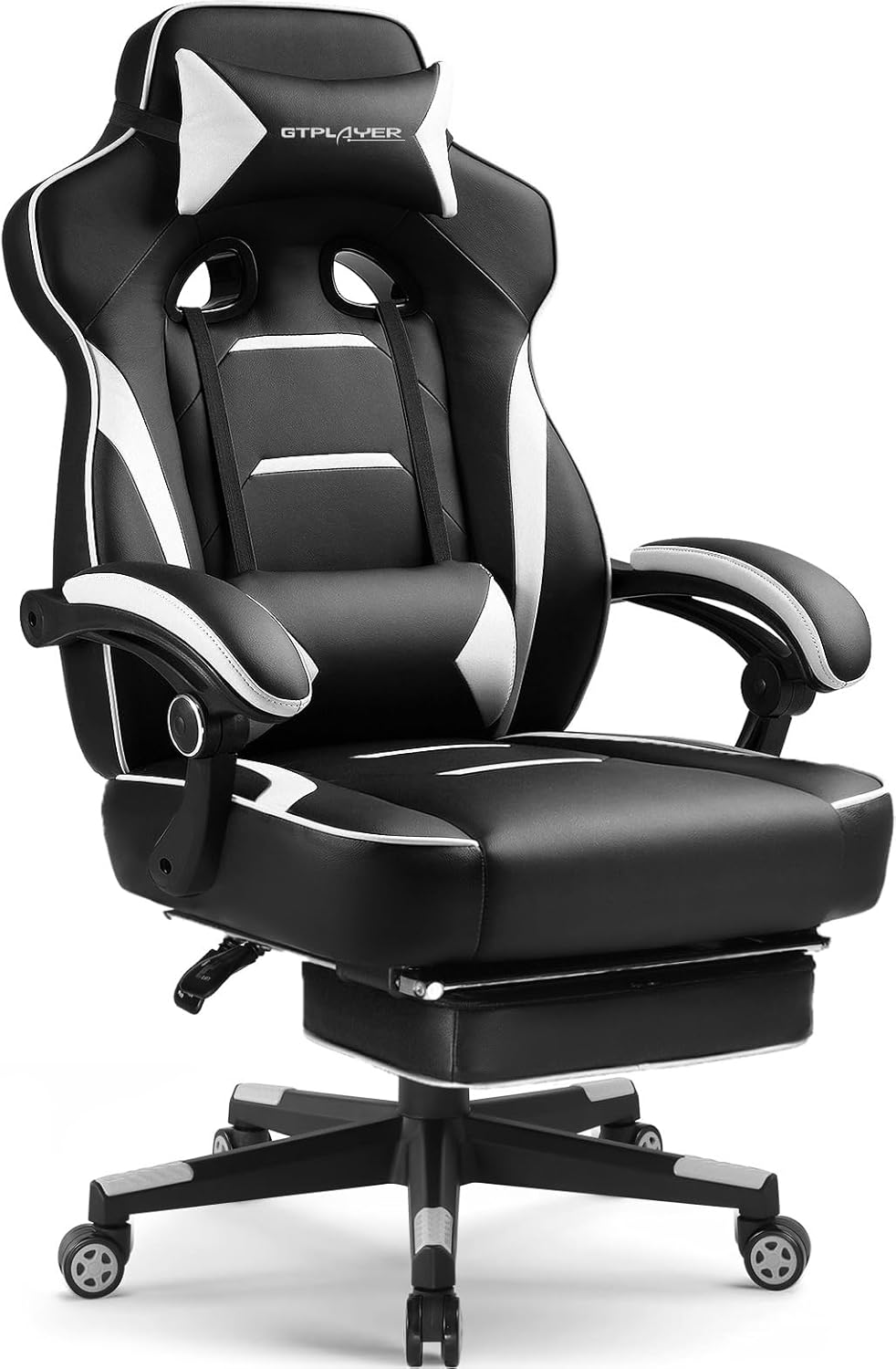 GTPLAYER Gaming Chair with Footrest for Big and Tall Users