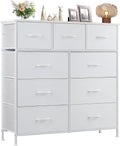 Sweetcrispy Dresser with 9 Drawers - Tall, Multifunction Storage Chest