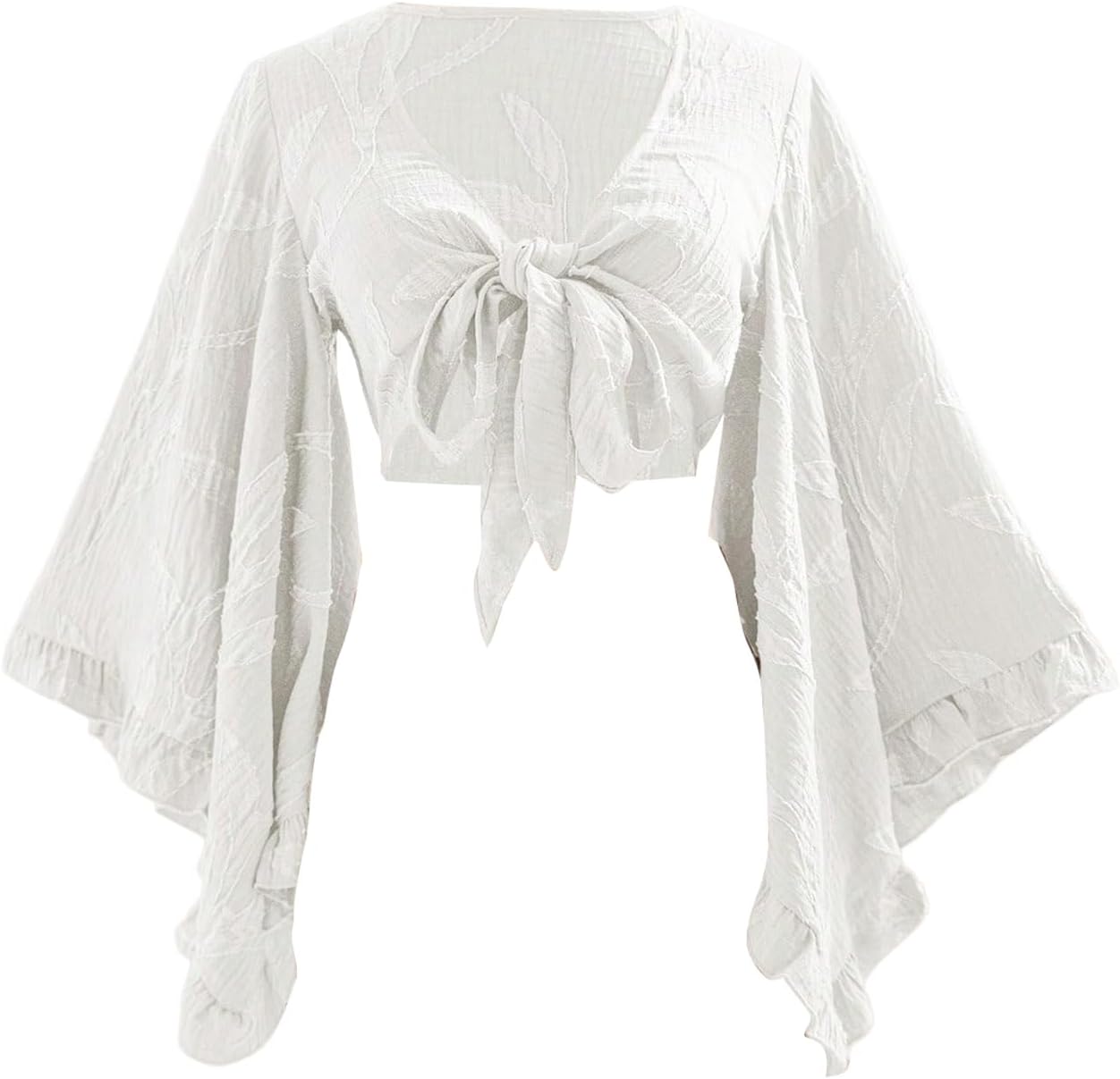 Women's Boho Tops for Concerts and Festivals - Tie Front Style
