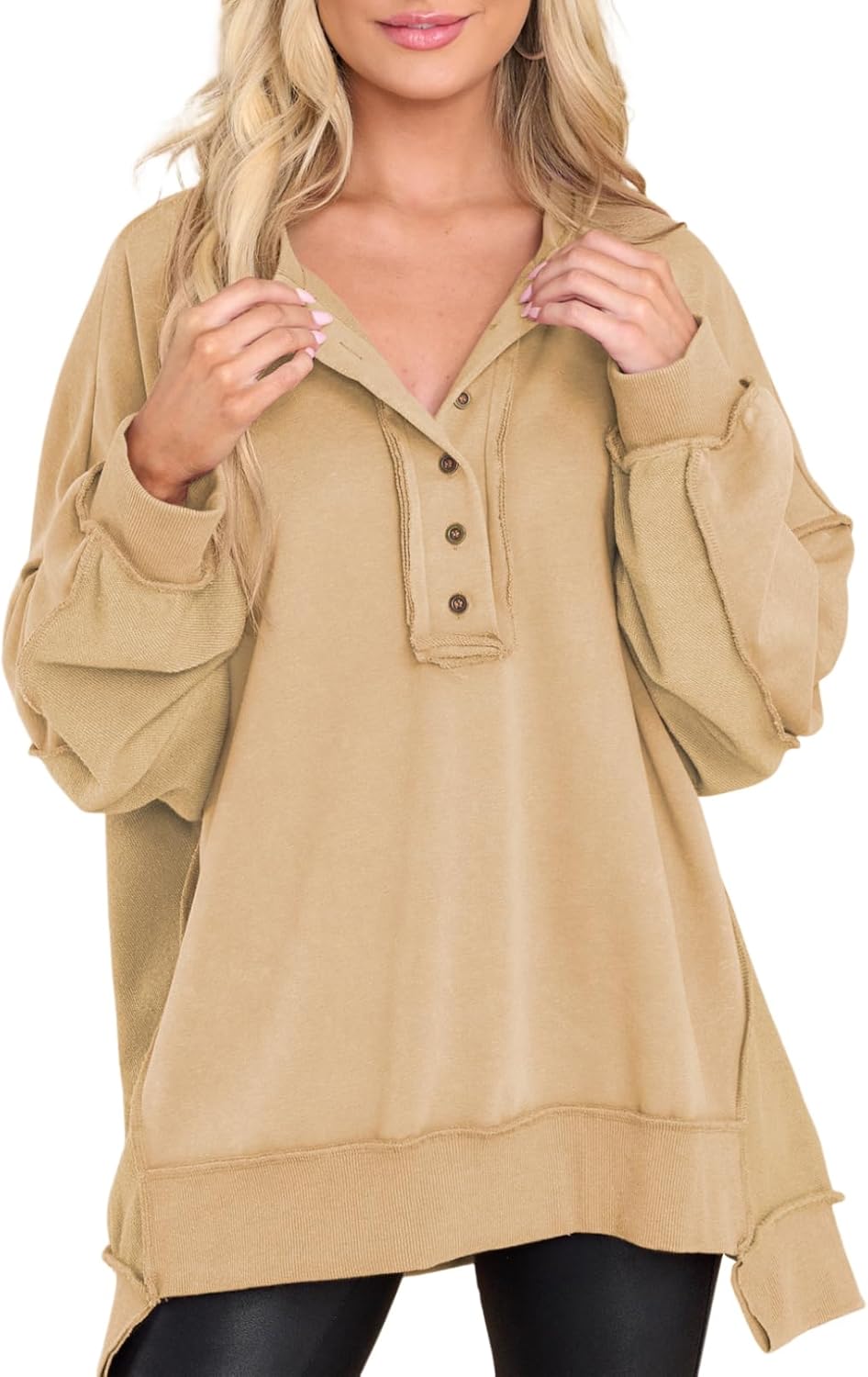 AlvaQ Oversized Casual Sweatshirt for Women - Fall Fashion Top