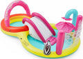 Inflatable Kiddie Pool with Water Slide - Extra-Large Backyard Play