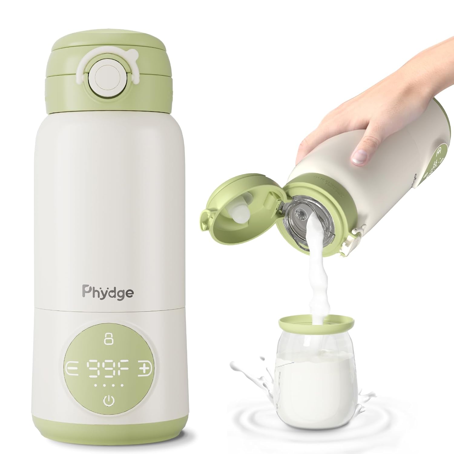 Phydge Portable Bottle Warmer: Fast Heating, Long Battery Life