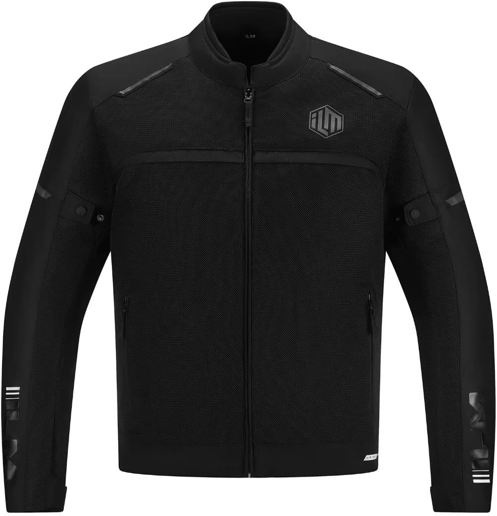 ILM Motorcycle Riding Jacket with Mesh Armor for All Seasons