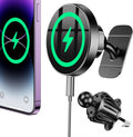 MagSafe Car Mount Charger for iPhone - Strong Magnetic 15W Fast Charge