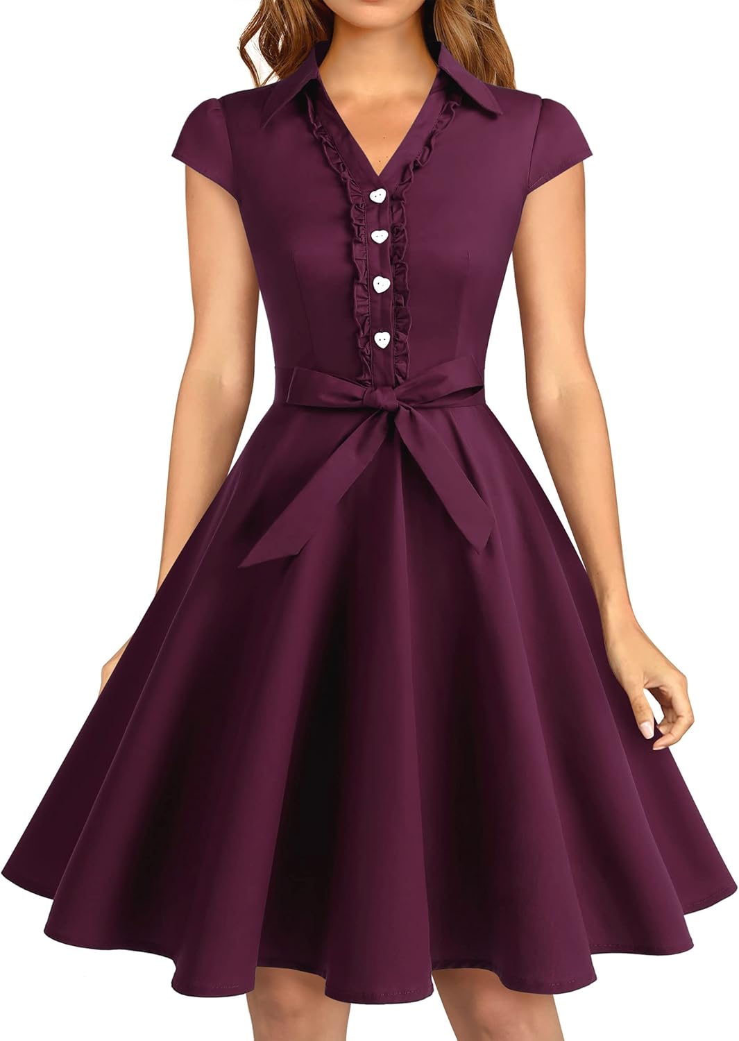 Wedtrend Women's 1950s Retro Rockabilly Dress for Elegance