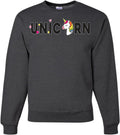 Unisex Crewneck Rainbow Unicorn LGBTQ Pride Sweatshirt - Soft Fleece