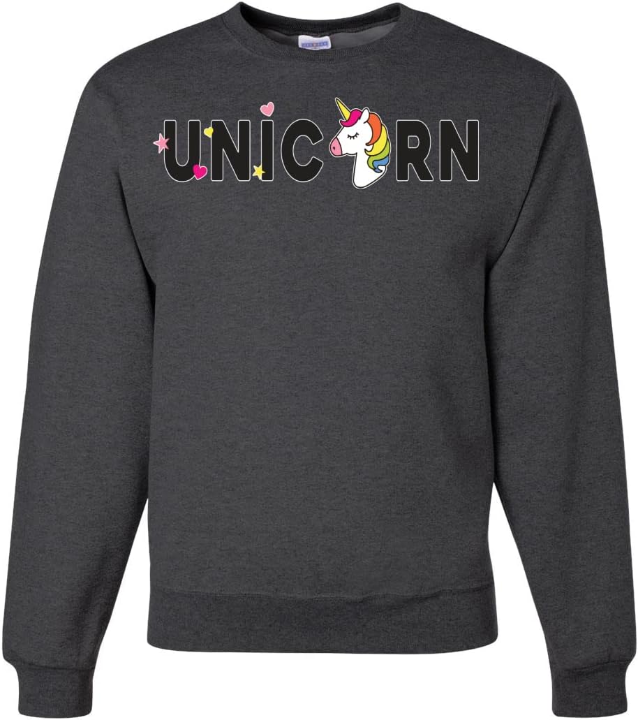 Wild Bobby Unicorn Rainbow LGBTQ Pride Unisex Crewneck Sweatshirt