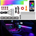 Acrylic Interior Car Ambient Lighting Kits - App Controlled Color LED