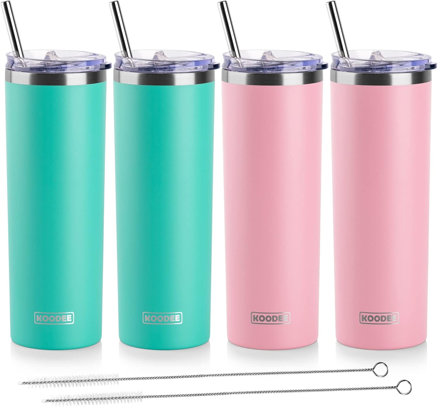 20 oz Stainless Steel Skinny Tumbler Set for Stylish Hydration