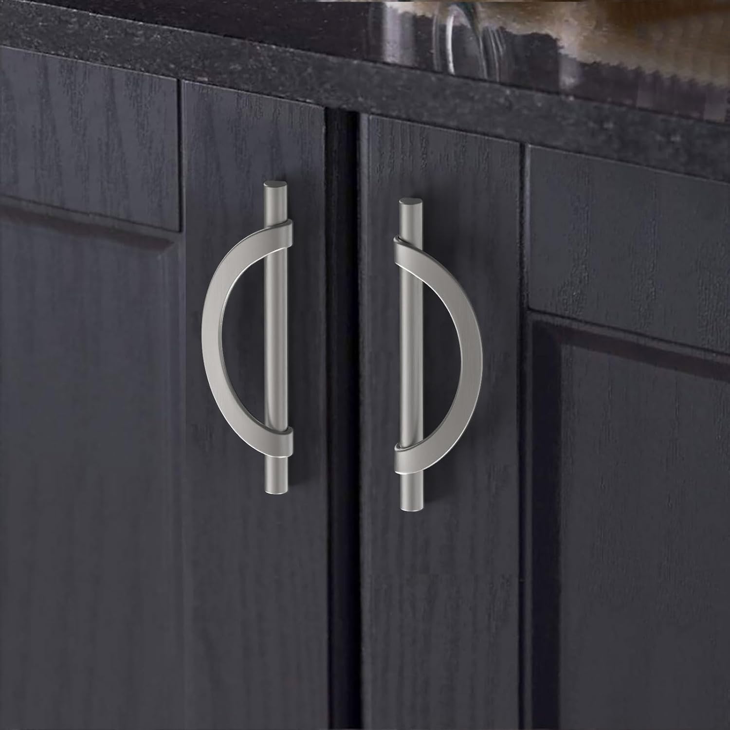 Stylish 3.75 Inch Brushed Satin Nickel Cabinet Pulls for Elegance