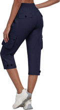 MoFiz Women's Cargo Capris Pants for Hiking and Travel Comfort