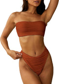 Strapless Textured Bikini for Women by ZAFUL Ideal for Vacations