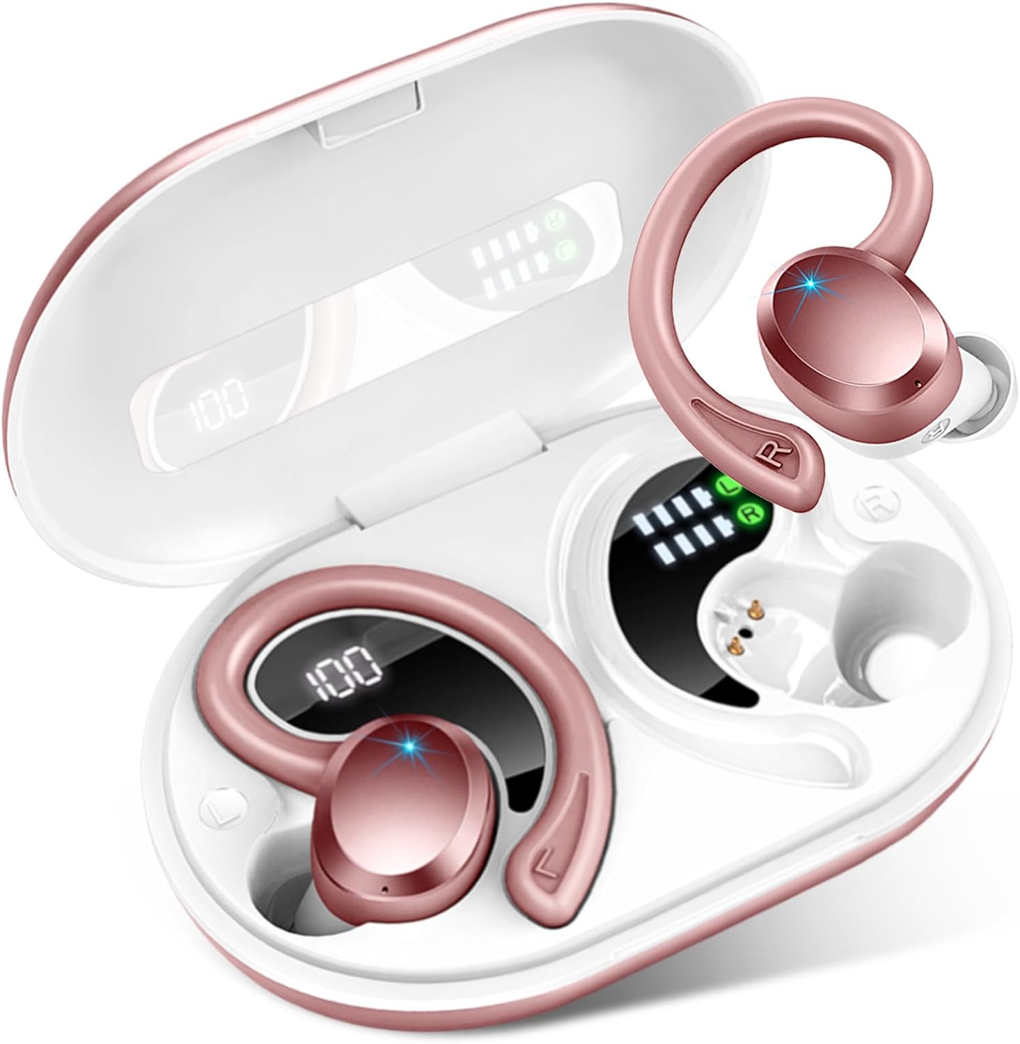 Rulefiss Wireless Earbuds: 48Hrs Bass Boost, IP7 Waterproof