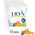 LILY'S Assorted Fruit Flavored No Sugar Added Sour Gummy Worms - 12