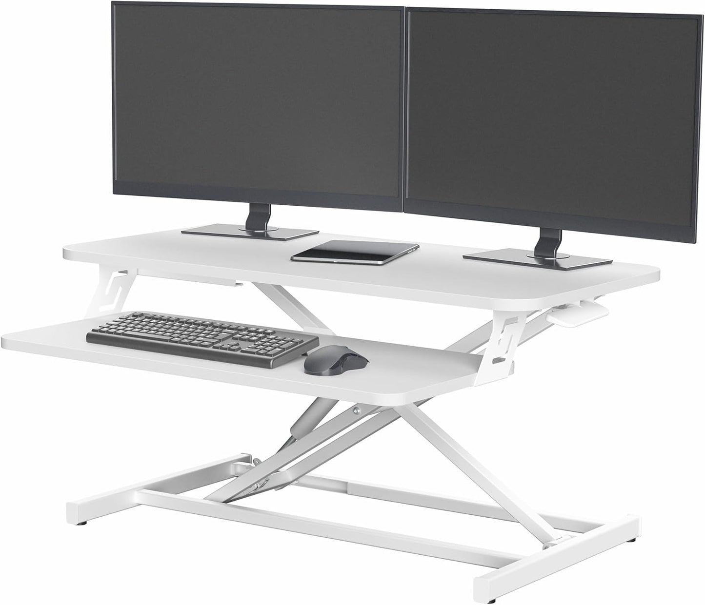 VIVO Desk Converter 32 inch Height Adjustable Sit to Stand Riser