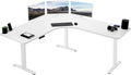 Electric Height Adjustable 71 x 71 in Curved Corner Stand Up Desk