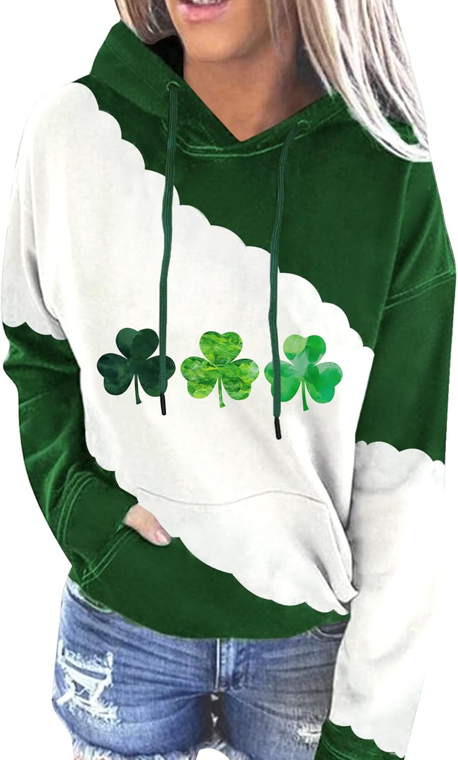 St. Patrick's Shamrock Hoodie - Luck & Style