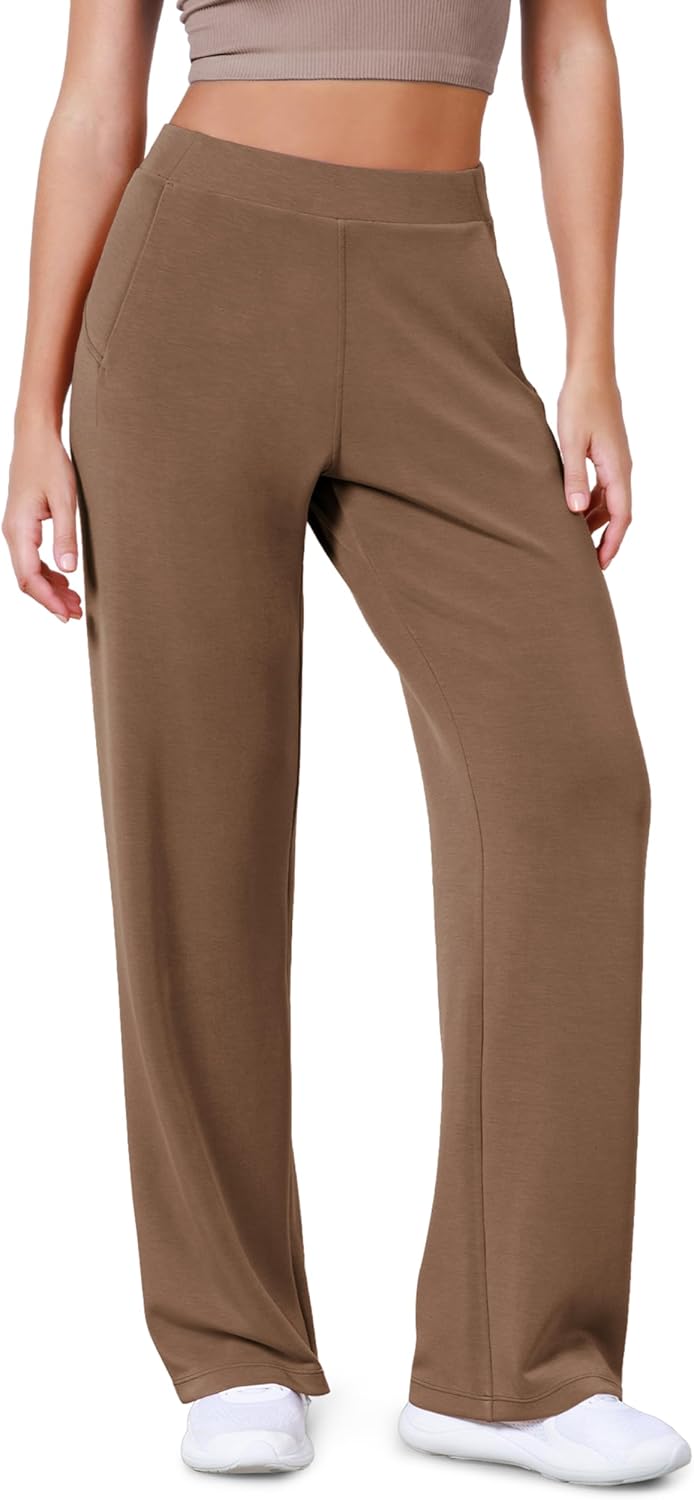 ODODOS Women's Modal Soft Wide Leg Pants for Casual Comfort