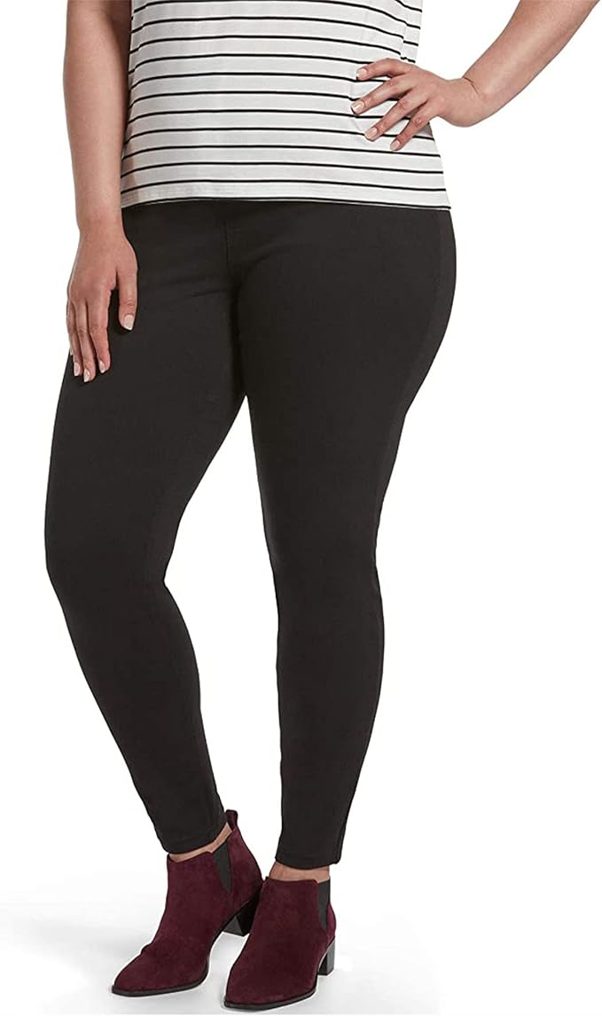 HUE Womens Ultra Soft High Waist Denim Leggings for Comfort