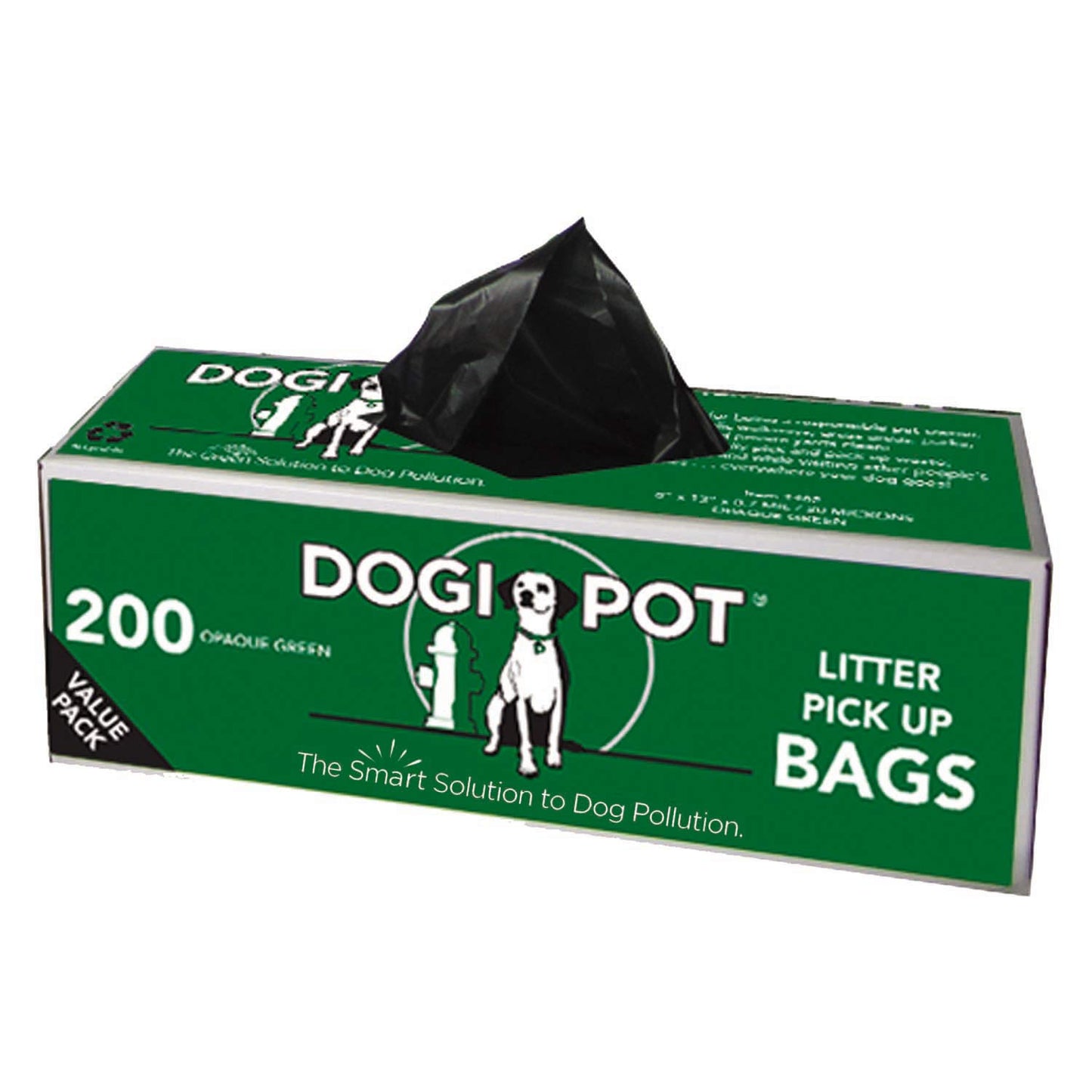 DOGIPOT Litter Pick Up Bag Rolls - 10 Roll Case of 200 Bags