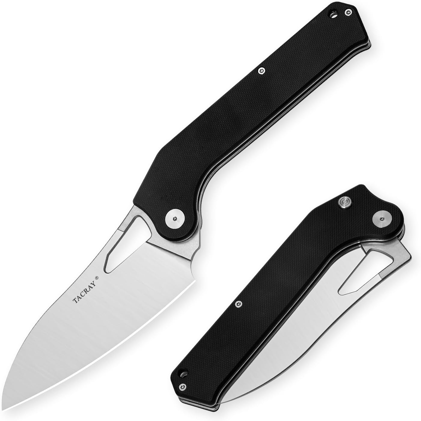 TACRAY Folding Kitchen Chef Knife: Versatile 4.4in Camping Tool