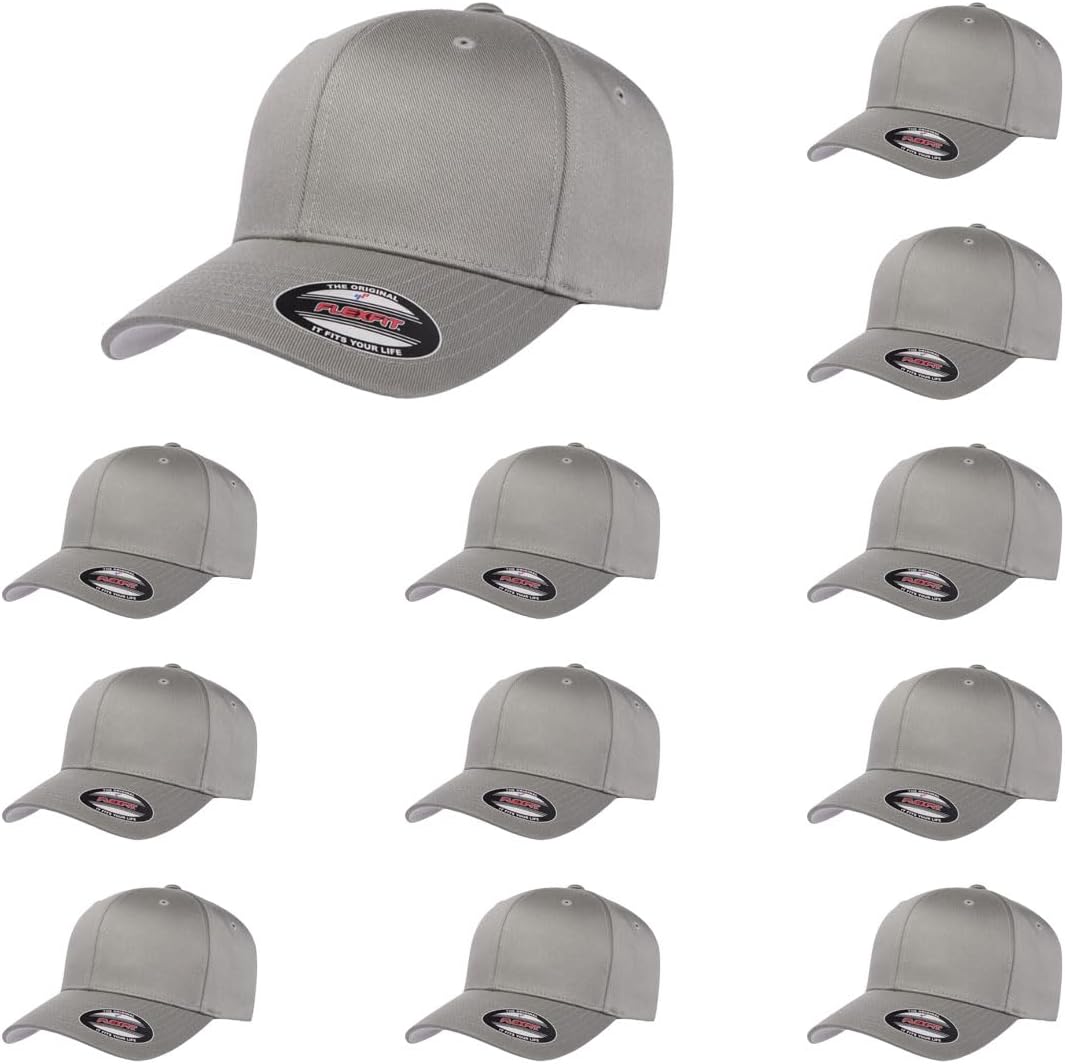 Flexfit Wooly Combed Premium 6-Panel Baseball Cap for Comfort
